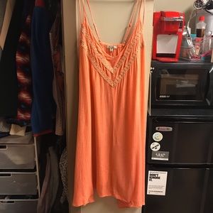 Flowy Tangerine Dress